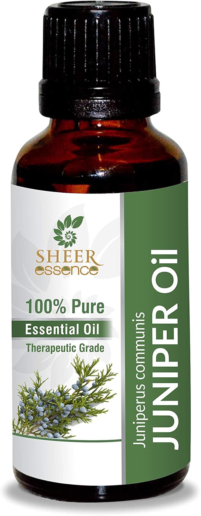 Juniper Leaf Oil (Juniperus Communis) Essential Oil 100% Pure Natural Undiluted Uncut Therapeutic Grade Oil 0.51 Fl.OZ