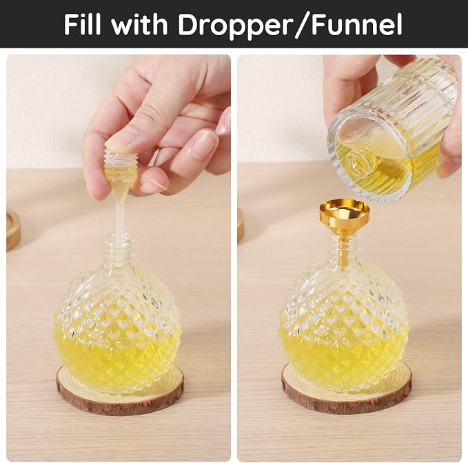 Segbeauty 0.17oz Perfume Refill Pump Tools, 8pcs Perfume Dispenser Transfer Tools Kit, Include 2 Funnel for Refill, 2 Clear Pump and Dropper, 5ml Plastic Perfume Extractor Refill Tool for Cologne
