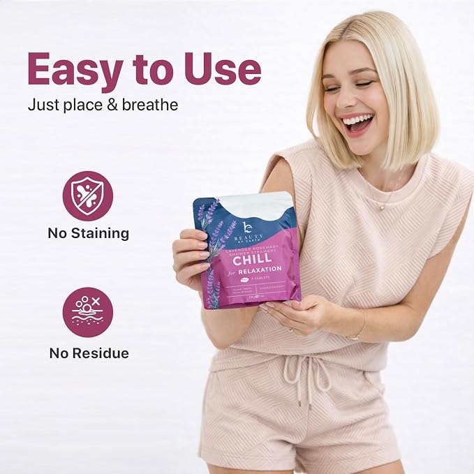 Shower Steamers Aromatherapy - USA Made with Natural Ingredients & Lavender Oil, Large Shower Bombs for Stress Relief, Relaxing Spa Gifts for Women & Men, Luxury New Mom & Nurse Gifts