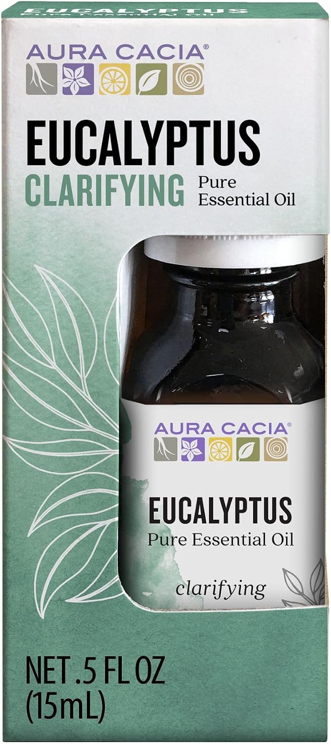 Aura Cacia Eucalyptus Essential Oil, Boxed, 0.5 Ounce