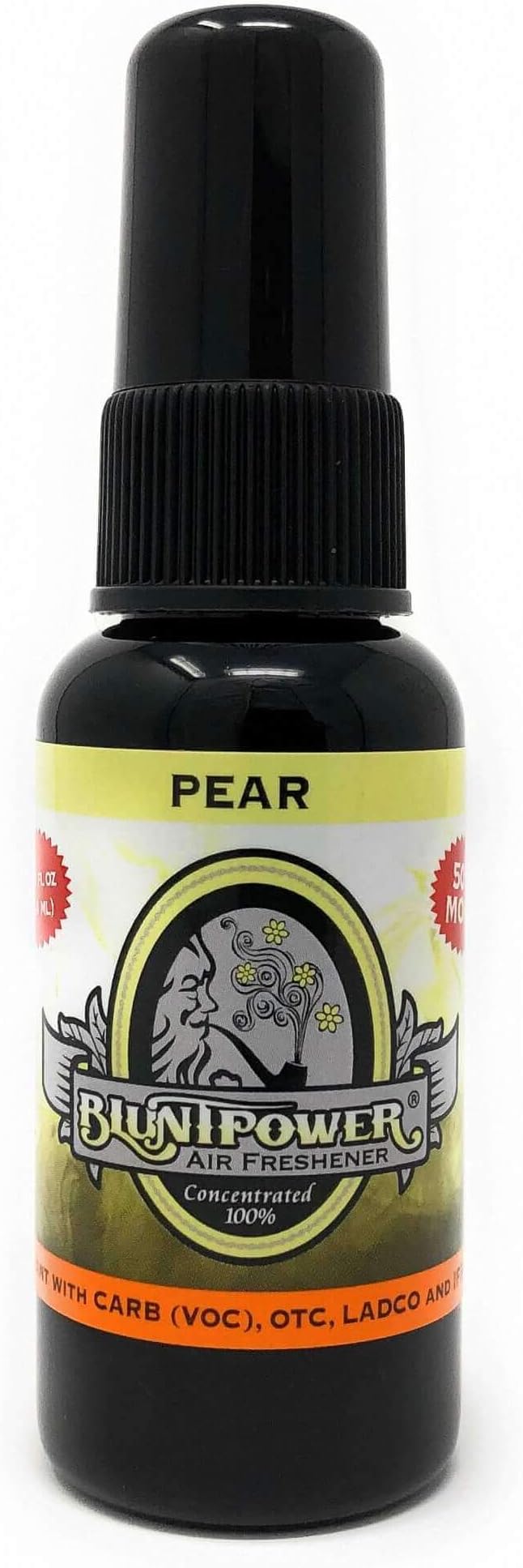 BluntPower Concentrated Air Freshener for Room and Car - Oil-Based Diffuser Spray Bottle - Long-Lasting Bathroom, Car Freshener & Odor Eliminator (Pear, 1 Pack)