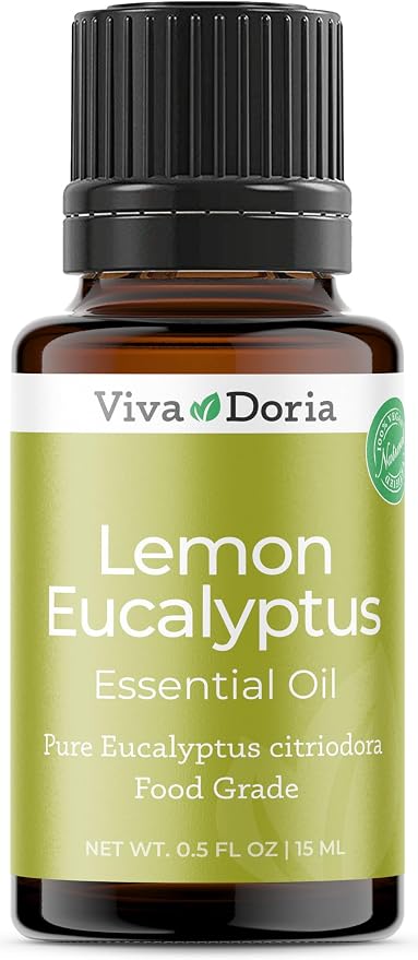 Viva Doria Lemon Eucalyptus Essential Oil, 100% Pure, Natural, Lemon-Eucalyptus Essential Oil, Undiluted, for Aromatherapy | Food Grade, 30 mL (1 Fluid Ounce)