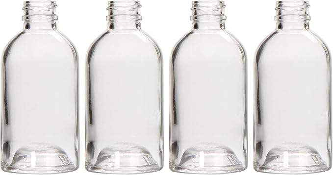 Hosley Reed Diffuser Bottles Set of 4 (85 ml) – Refillable Glass Empty Bottles for Essential Oils, Home Fragrance, Aromatherapy & Décor