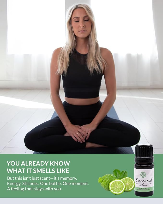 Essence Bergamot Essential Oil, 5 ml | Aromatherapy Oil for Diffusers & Personal Use | Natural Fragrance for Relaxation, Clarity & Wellness | Made in USA | Citrus Scent