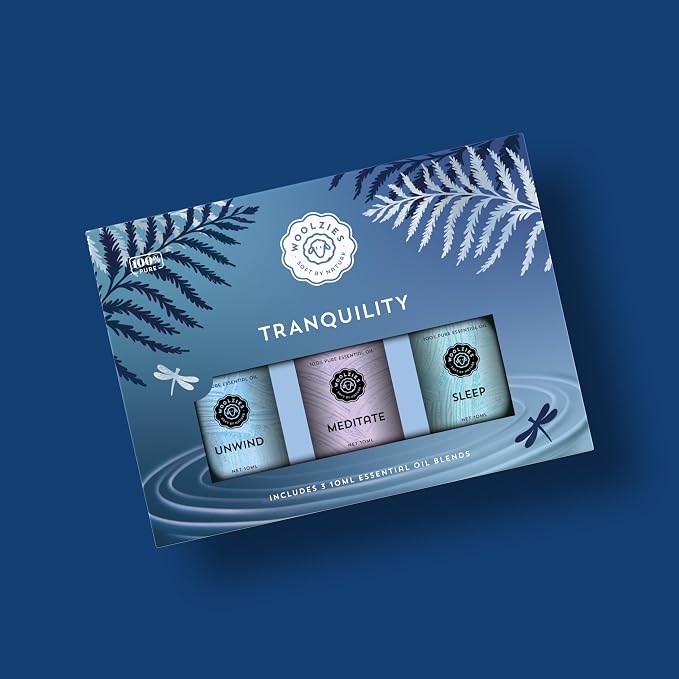 Tranquility Essential Oil Set | Unwind, Meditate, and Sleep | Premium Aromatherapy Oils for Relaxation, Meditation, and Sleep | 100% Pure & Natural | Perfect for Creating a Calm and Serene Ambiance