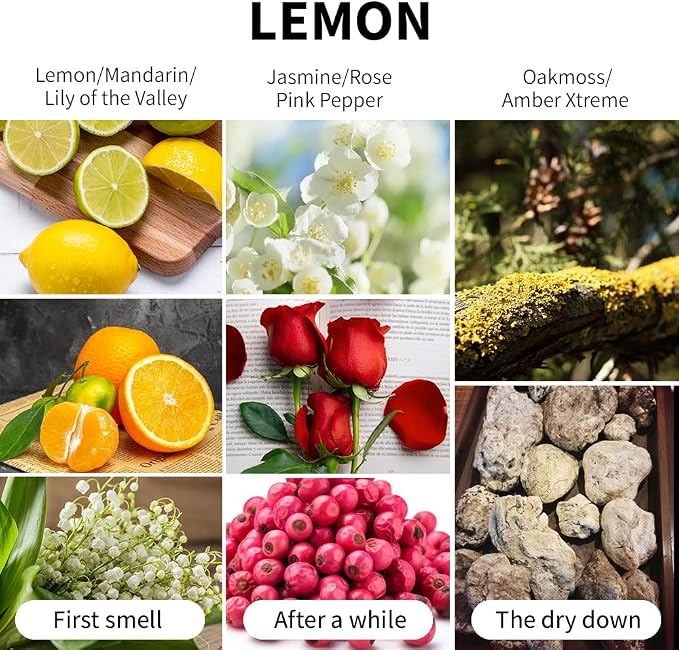 Lemon Scented Candle 7oz Soy Wax Jar Candle Long Burning Aromatherapy Candle for Home Bedroom Gift for Women Men Housewarming New Home Gift