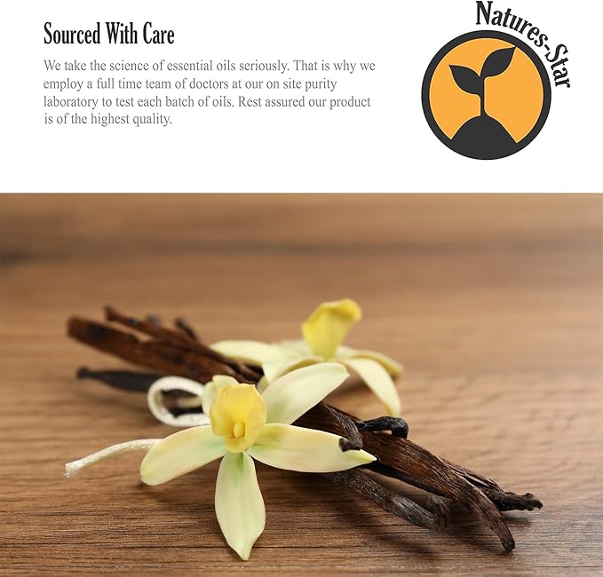 Natures-Star - Vanilla Essential Oil (Bulk 16oz) Therapeutic Grade for Aromatherapy, Diffuser, Soap Making, Candles