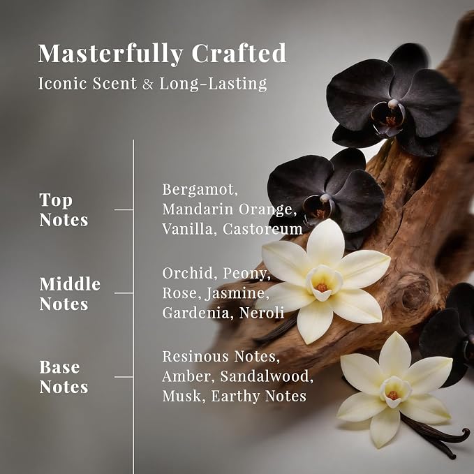 SU JUABA Orchid Noir Hotel Fragrance Oil - Inspired by Ritz Carlton Hotel Scent - for DIY & Essential Oils Diffuser for Home, Black Orchid Vanilla Sandalwood, 1Fl Oz