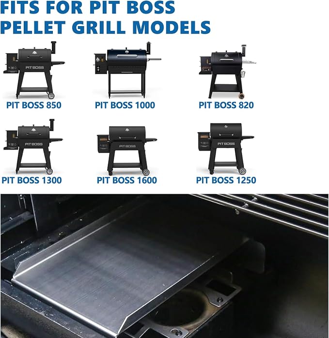 SafBbcue Upgraded Heat Diffuser Flame Tamer - Replacement Heat Baffle for Pit Boss 700, 820, 850, 1000, 1150, 1250, 1300 & 1600 Series Pellet Grills