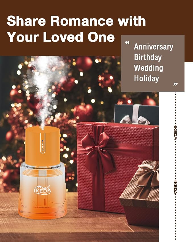 Smart Car Aroma Diffuser | 100ml Essential Oil Diffuser with Lavender Scent | 3-Mode Car Diffuser |Strong Scent Car Freshener | Car Air Fresheners for Men Women (Orange)