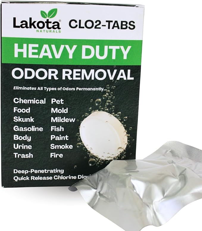 Chlorine Dioxide Heavy-Duty Fogger Deodorizing Kit, Professional Strength Odor Remover For Car, Home, RV, Room, Garage. Scent Bomb Air Freshener & Deodorizer. Easy to Use Kit Eliminates All Odors!