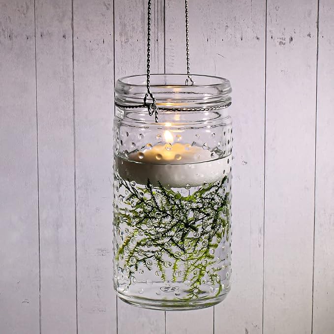 24 White Richland Floating Candles 3"
