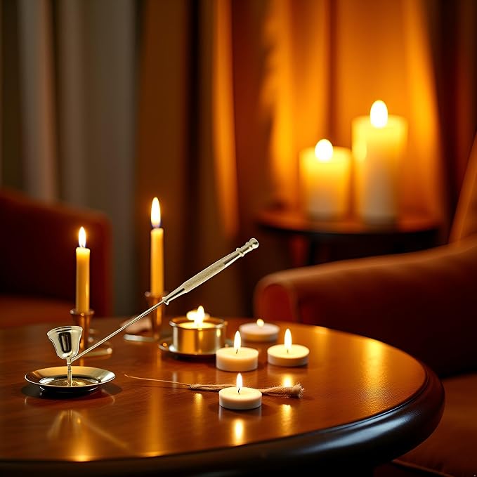 Gold Metal Candle Snuffer Wick Snuffer with Long Handle Candlesnuffers Candle Sleeves Accessories