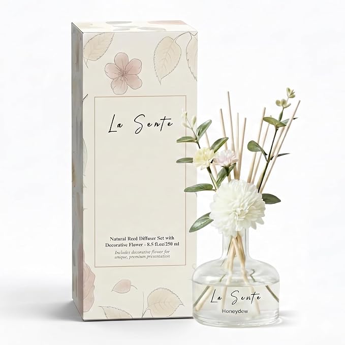 Reed Diffuser Set, Honeydew Scent, 8.5 fl oz/ 250ml | 8.5 fl oz