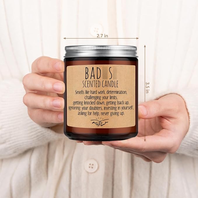 LEADO Scented Candle, Congratulations Gifts, Inspirational Candles for Women, Men, Friend - New Job, Promotion, Sobriety Gifts - Funny Graduation, Proud of You, Sober, You Did It, Motivational Ideas