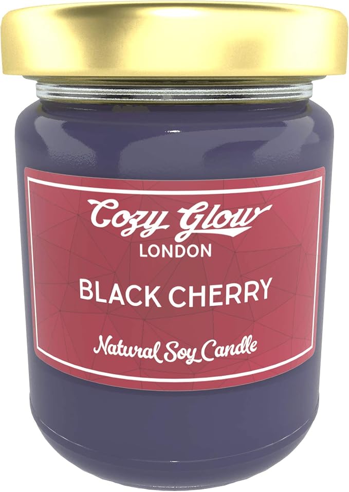 Cozy Glow Black Cherry Large Soy Candle