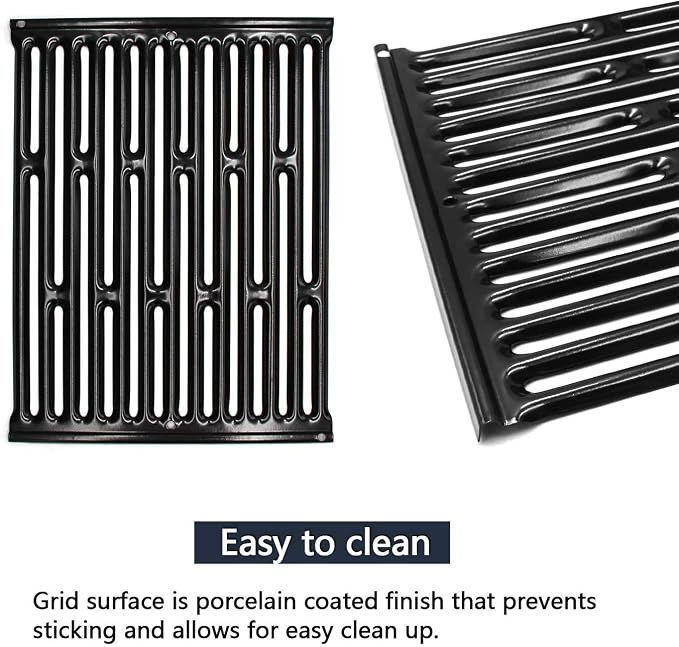 Hongso Replacement for Weber Spirit E210, Spirit 200 Series E&S 200 210, Genesis Silver A, Spirit 500 Models (with Side Controls), 65904 Grill Grates 7523, Flavorizer Bars 7534 7535, Burner Tube 7507