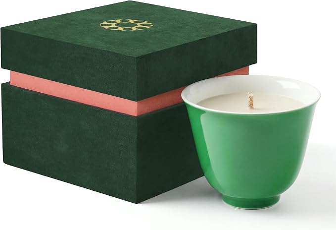 My Cup Rain Whisper Luxury Scented Candle, Soy Wax Blend, Hand Poured Tea Inspired Home Fragrance in Reusable Porcelain Vessel, Gifts for Women, 6 oz