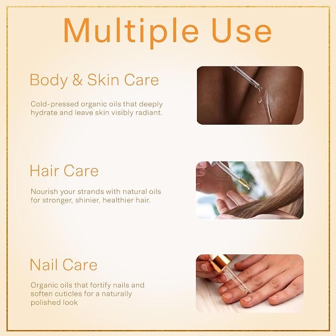 SAFA Citruse Oil for Face, Hair, Nail with Vitamin C, E & A for Scars, Stretch Marks - Orange Body Oil Fragrance - After Shower Body Oil - All Skin Types Non Comedogenic - 4 Fl Oz