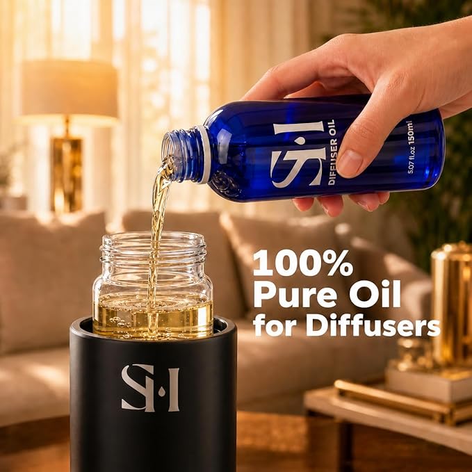 White Tea WT11 Hotel Scent Diffuser Oil | 5.07 Fl oz (150 ml) - Waterless Diffuser Oil Refill & Highly Concentrated Fragrance Oil, Diffuser Oil Scents Luxury, Hotel Oil Diffuser
