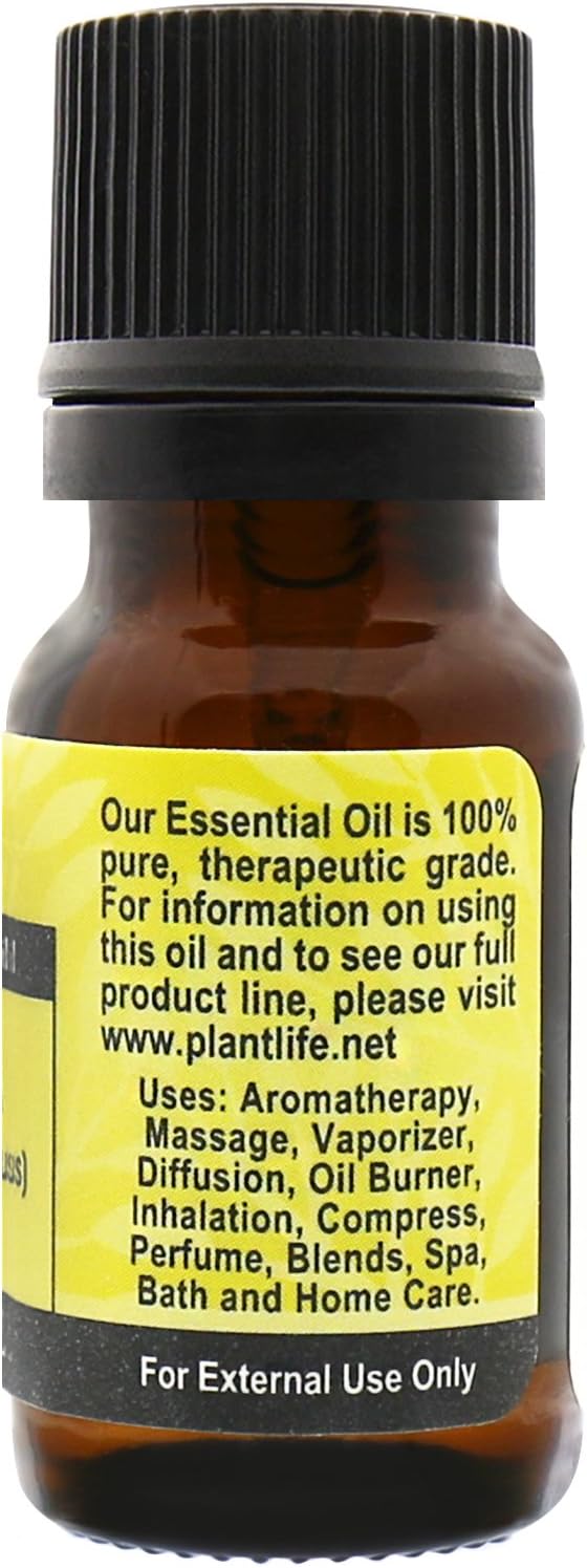 Plantlife Citronella Aromatherapy Essential Oil - Straight from The Plant 100% Pure Therapeutic Grade - No Additives or Fillers - 10 ml