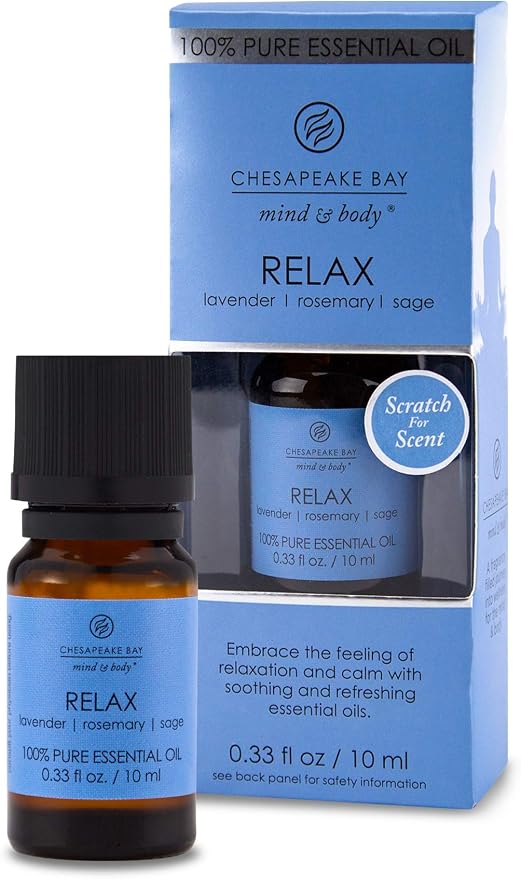 Chesapeake Bay Candle PT40933 100% Pure Essential Diffuser Oil, 10ml, Relax (Lavender Rosemary Sage)