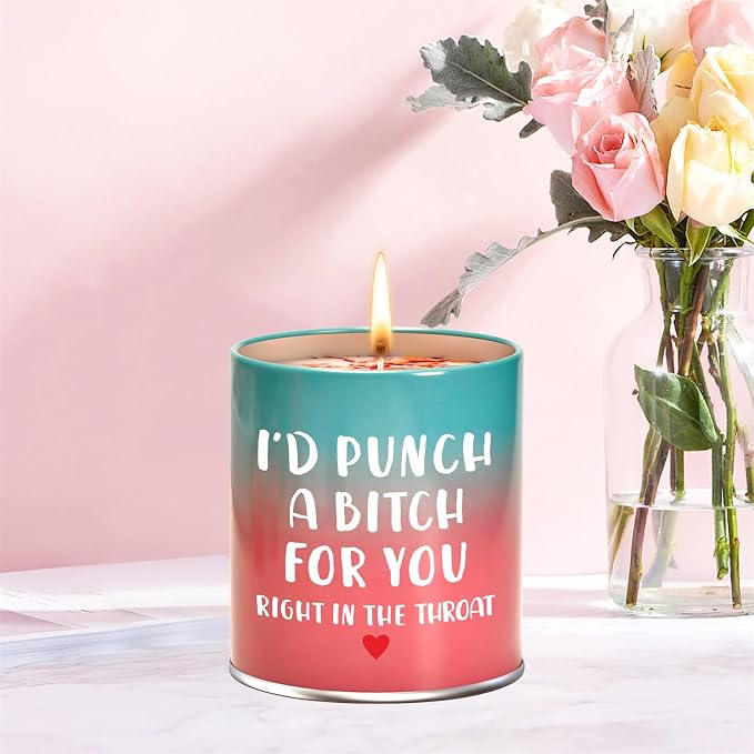 Hocis Scented Candle Gifts for Mom, Women, Sisters, Girlfriend, Christmas, Birthday, Valentine's Day, Funny Gifts, Modern Floral Gardenia Scent