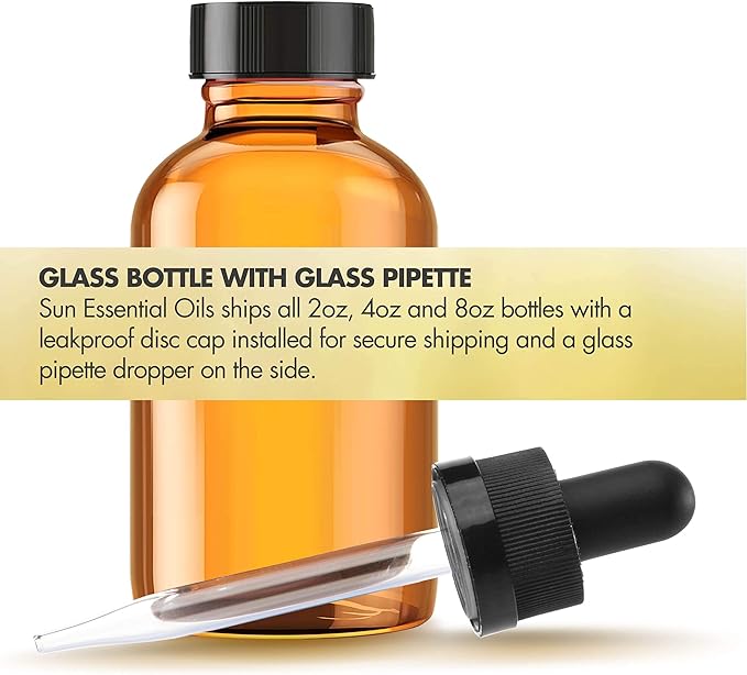 Sun Essential Oil - Lavender Essential Oil 16 oz (473 ml) for Diffuser, Humidifier, Skin, Aromatherapy Massage, Scented for Soap & Candle Making at Home, Calming Aroma for Sleep
