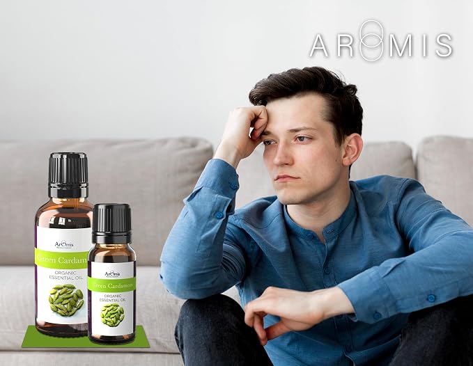 ArOmis Green Cardamom Essential Oil - 100% Pure Therapeutic Grade - Undiluted, Premium Oil - 150 Micron Filtered, Perfect for Aromatherapy Diffusers (30ml / 1 fl oz)