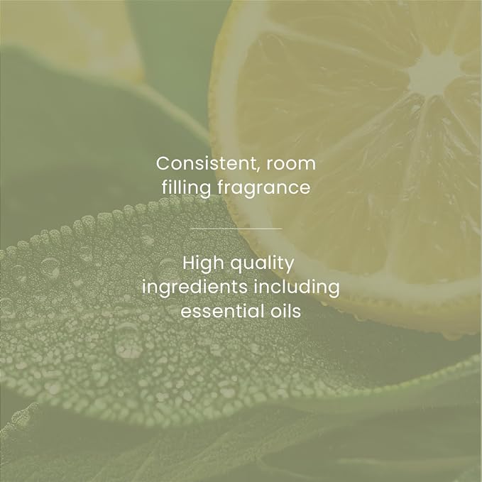 Yankee Candle Reed Diffuser Refill | Sage & Citrus | for Small to Medium Spaces | Up to 10 Weeks of Fragrance