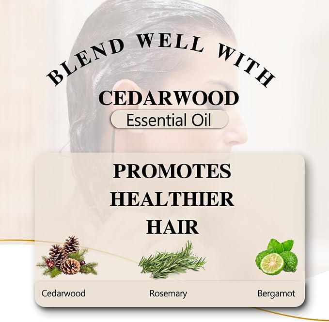 EUQEE Cedarwood Essential Oil 118mL Pure Cedarwood Oil Premium Essential Oil for Diffuser, Humidifier - with Glass Dropper (4fl.oz)