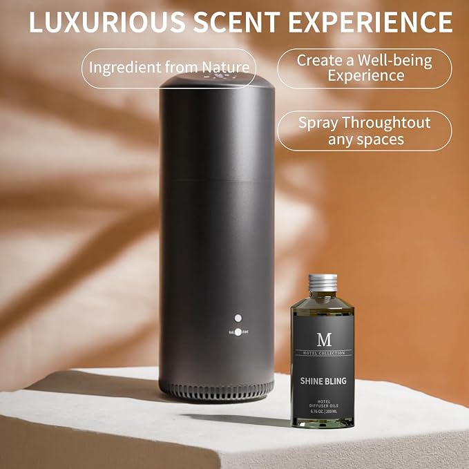 Hotel Collection Diffuser Oil- 6.76 Fl Oz/200ML-Shine Bling,Luxury Essential Oils for Diffuser Refill & Machines,Bigger Bottle, Bolder Aroma, Longer Lasting