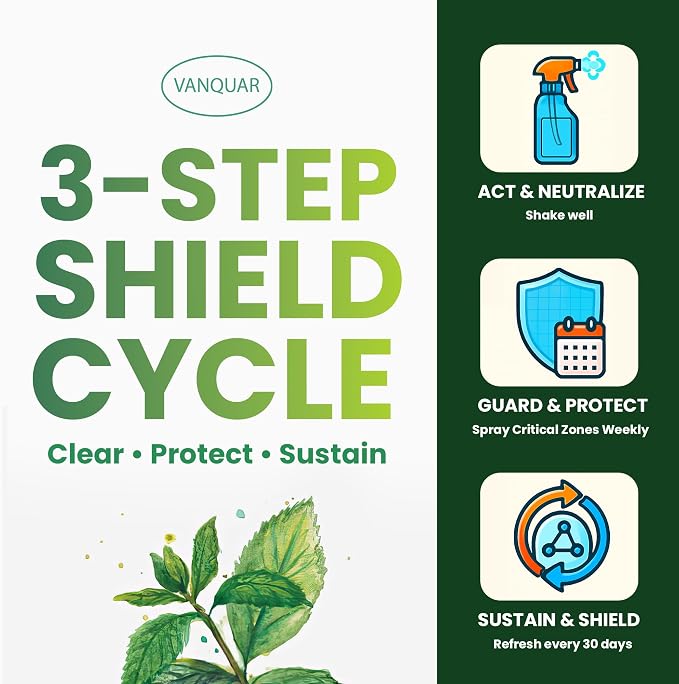 Peppermint Oil Insect & Spider Repellent Spray - All-Natural, Pet-Safe Bug Control for Home, Kitchen & Garden - 16 oz
