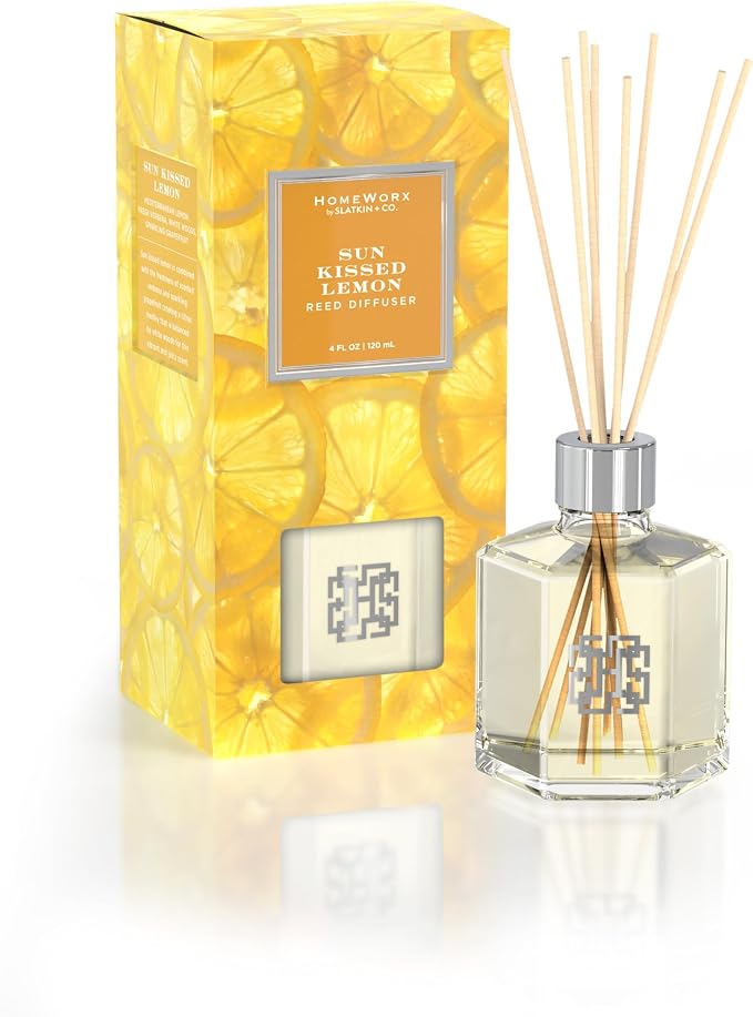 HomeWorx by SLATKIN + CO. Sun Kissed Lemon Reed Stick Diffuser