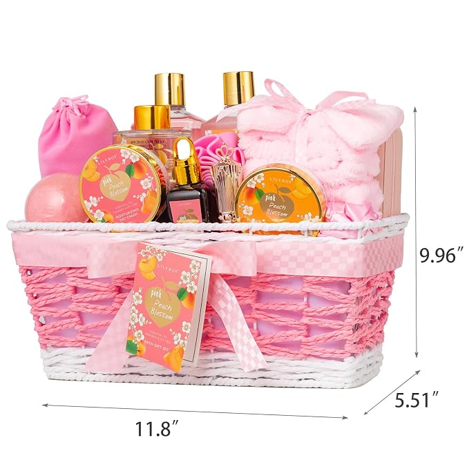Gifts for Women, Gift for Birthday, Gift Basket for Mom - 23Piece Bath and Body Gift Baskets Set, Spa Gift Baskets for Women, Gift Sets | Gift for Mothers Day, Christmas, Holiday, Valentines Day