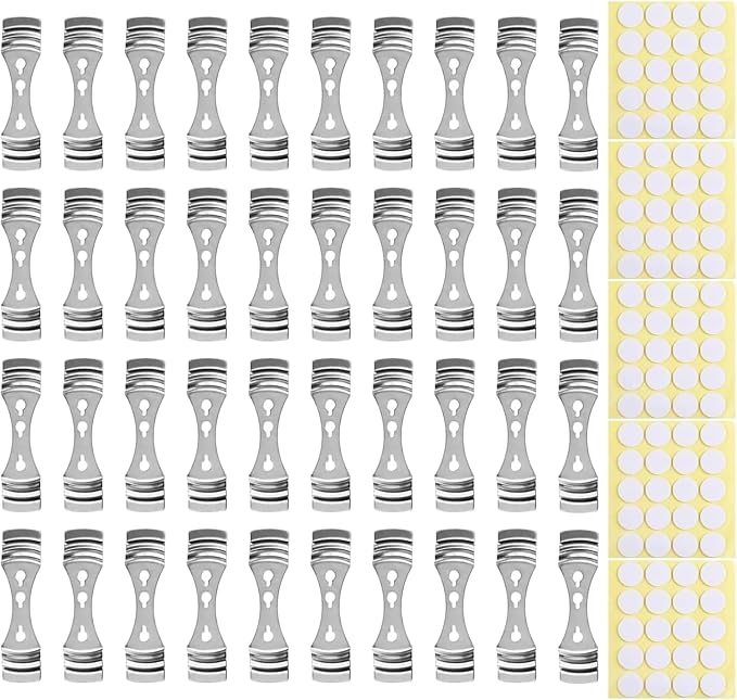 60 pcs Metal Candle Wick Centering Devices Stainless Steel Candle Wick Holder for Candle Making Candle Wick Holders