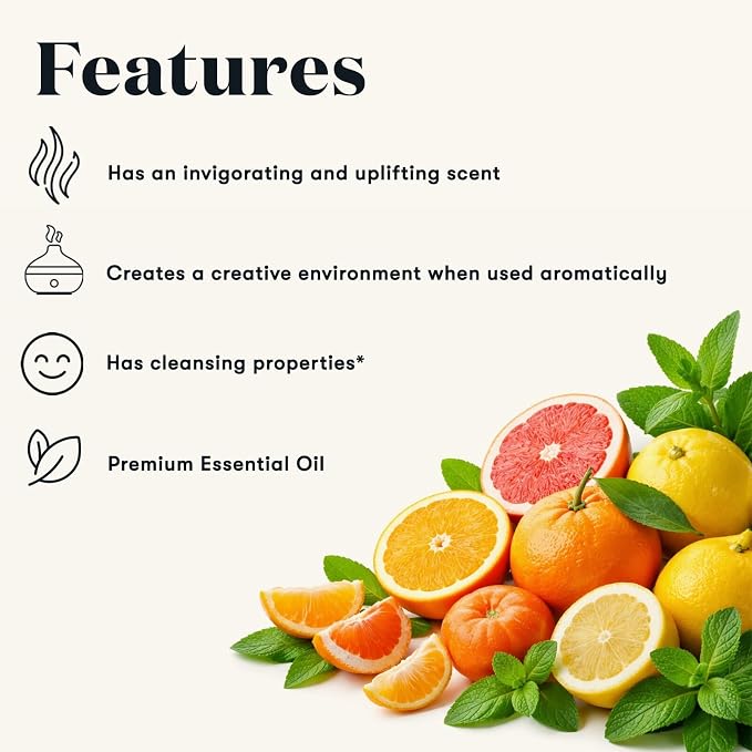 Young Living Citrus Fresh Essential Oil Blend | 5 ml | Bright Citrus Aroma with Orange, Grapefruit, Mandarin, Lemon & Spearmint | Essential Oil Blend for Diffusers, Aromatherapy & Everyday Use