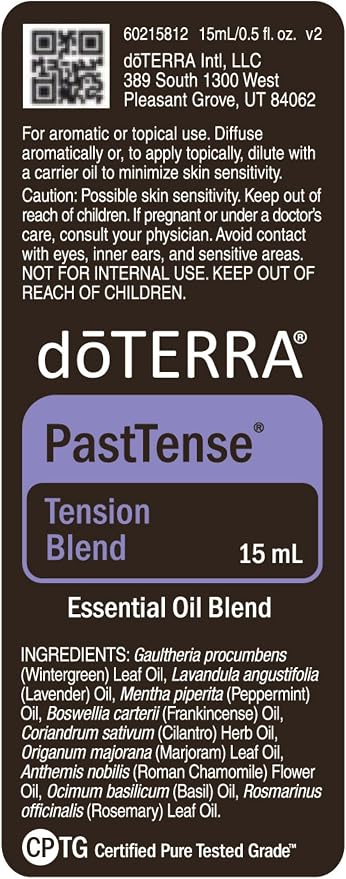 doTERRA PastTense Oil - Tension Blend - 15mL - 2 Pack