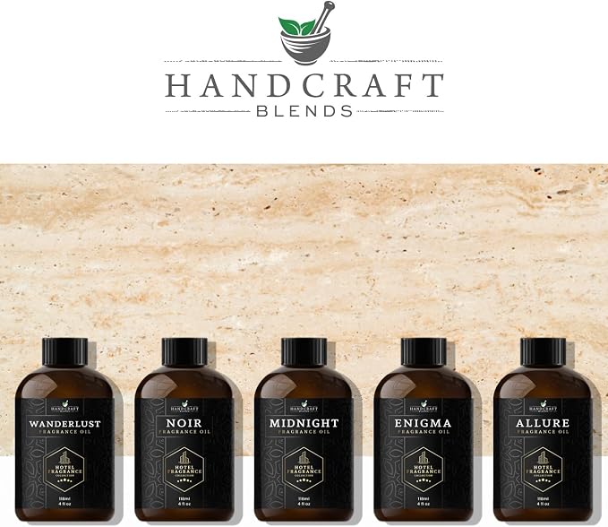 Handcraft Blends Hotel Fragrance Oil Noir Scent – Luxury Fregnance Collection Diffuser Oil Scents for Home Cold Air Diffusers – Aromatherapy Fragrance Oil Inspired by Escapade Scent Oil – 4 Fl Oz