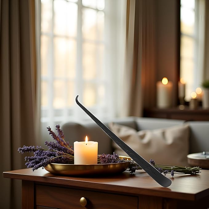 1Pc Black Candle Wick Dipper Snuffer Trimmer Candle Accessories, for Home Wedding Polished Stainless Steel Wick Cutter Accessories