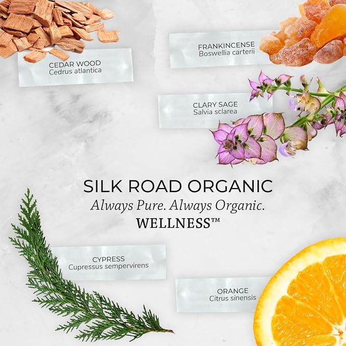 Silk Road Organic Wellness Essential Oil Vitality Blend Roll On for Overall Health, Immunity, Balance, Achy Joints & Muscles – USDA Certified Aromatherpy, 10ml Roller