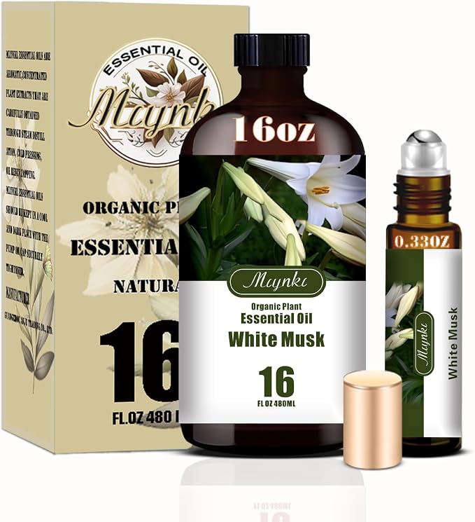 White Musk Essential Oil,for Diffuser,Yoga,Massage,DIY Soap,16.33oz