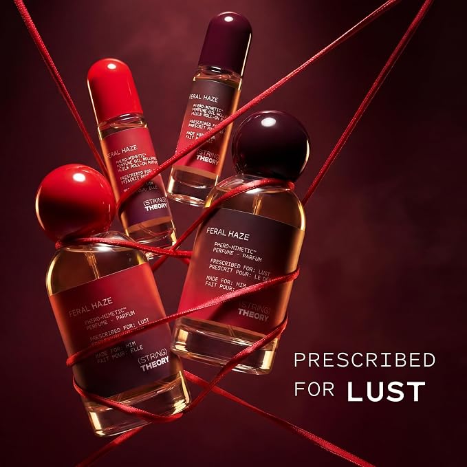 STRING THEORY Pheromone Perfume for Women - Spicy & Sweet Vanilla Amber Boozy Gourmand Musk - Dark Rum, Vanilla, Creamy Tonka Bean - Lasts 4-6 Hrs Long - Pheromones Phero-Mimetic Eau de Parfum Perfume