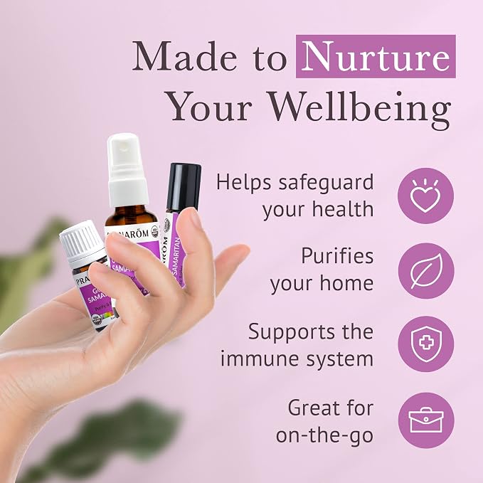 Pranarom - Good Samaritan Purify & Protect Essential Oil Blend Wellness Kit (3pk) - 100% Pure Essential Oil | USDA and ECOCERT Organic