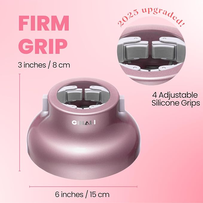 Universal Hair Diffuser “Super Sturdy” 1.7 Inch to 2.6 Inch for Natural Curly and Wavy Hair, Hair Dryer Attachment (Rose Gold)