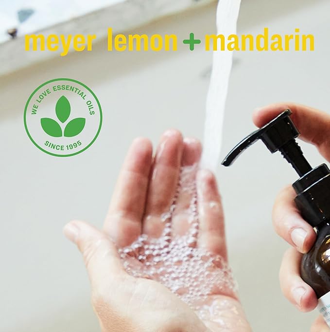 Everyone Liquid Hand Soap Refill,32 Ounce,Meyer Lemon and Mandarin,Plant-Based Cleanser with Pure Essential Oils,(Pack of 4)
