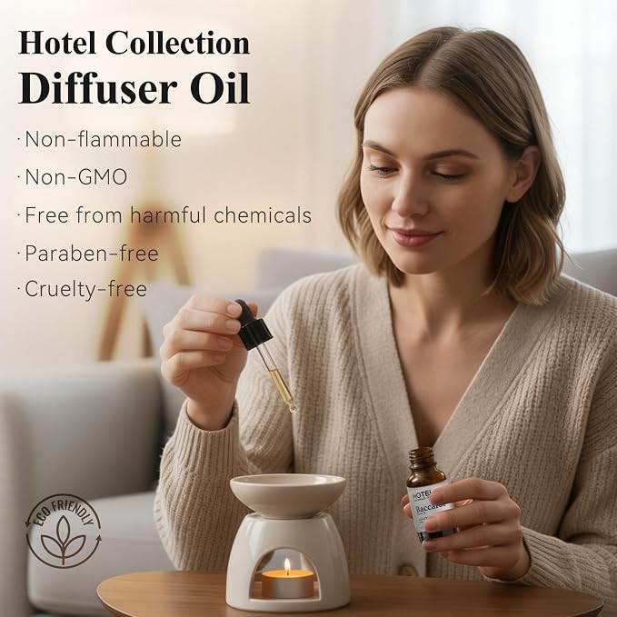 Hotel Essential Oils - Inspired by 5-Star Hotel Baccarat for Waterless Diffuser & Ultrasonic and Crafting for Ultrasonic and Crafting 0.34 Fl Oz (Pack of 1)