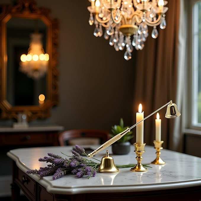 Gold Metal Candle Snuffer Wick Snuffer with Long Handle Candlesnuffers Candle Sleeves Accessories