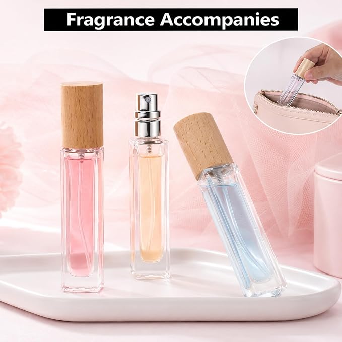 5pcs Travel Size Perfume Refill Bottle Perfume Atomizer Portable Leak Proof Fragrance Spray Bottles Pocket Size Refillable Atomizer Cosmetic Glass Container for Travel Sample Dispenser