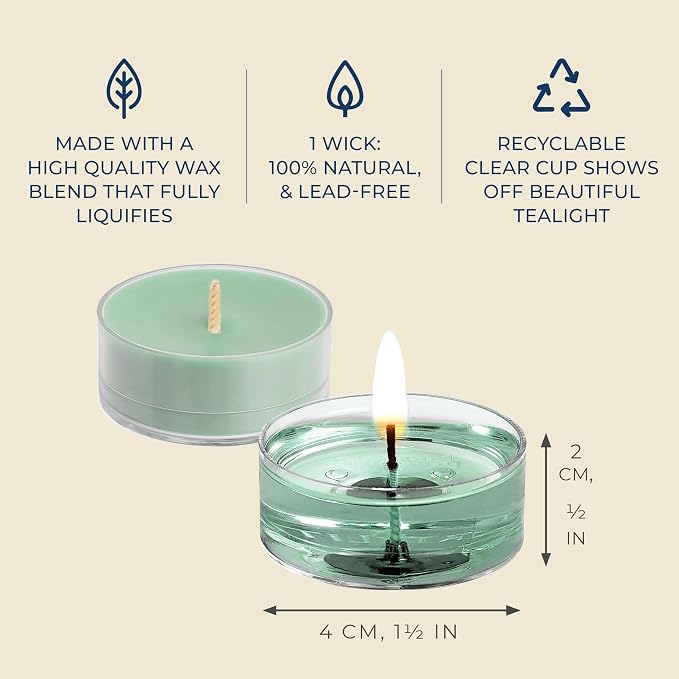 PartyLite Set of 15 Tea Lights Sampler Candles, Aromatherapy Tribute to Tokyo Scented Candles Gift Set, Up to 4 to 6 Hours Burn Time